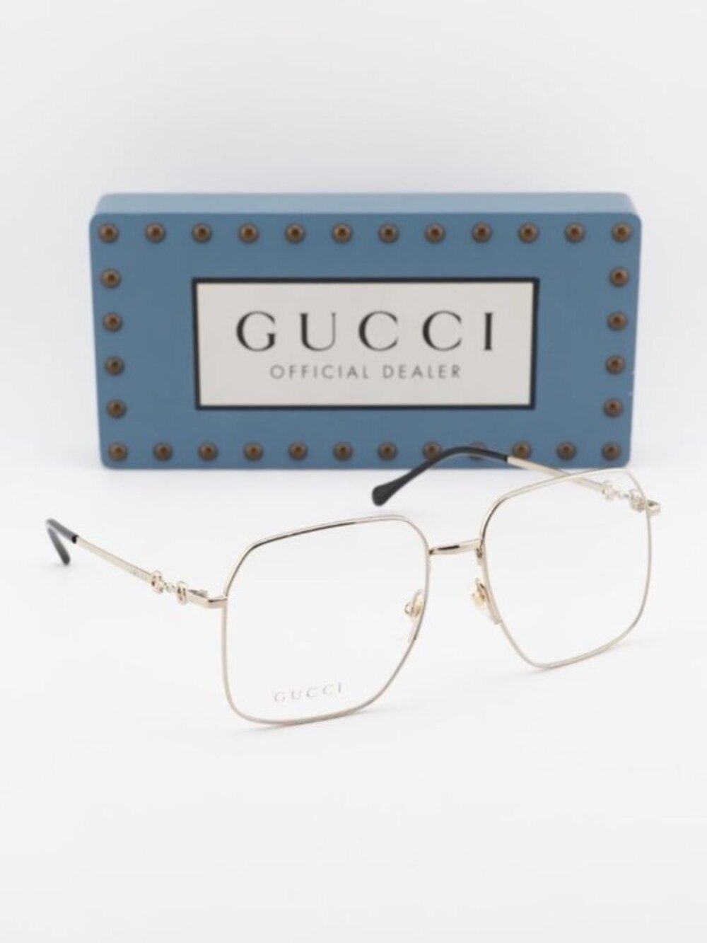 Gucci GG0952O 002 Aviator Eyeglasses 57mm – Gold